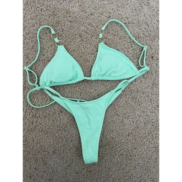 NWT Wild Fable Light Green Bikini Set - Picture 6 of 6